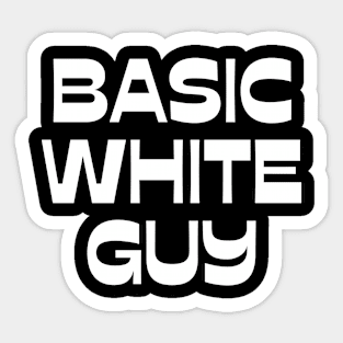 Basic White Guy Sticker